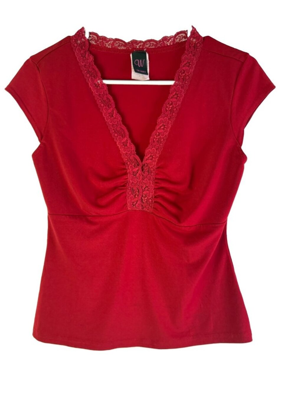 Vintage Y2K Baby Doll Top Shirt Lace Ruched Fairy Streetwear